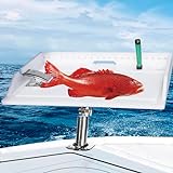 Boat Fillet Table - Boat Cutting Board , Fish Cleaning Table , Fishing Fillet Cutting Board for Boat with Clamp , Boat Rod Holder Table Bait Station for Boat Accessories Marine