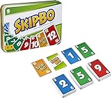​Skip Bo Card Game in Decorative Tin with 162 Cards, Sequencing Family Game for 2 to 6 Players, Kids Gift for Ages 7 Years & Older [Amazon Exclusive]