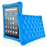 Fire 7 Tablet Case for Kids,Not Compatible with 2022 New, OQDDQO Extra Thick Protective Layer Double-Layer Shockproof in Four Corners Compatible with 9/7/5th Generation 2019/2017/2015 Release (Blue)