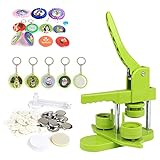Button Maker Machine (4th Gen) FASTTOBUY Installation-Free 37mm 1.5 Inch Upgrade Badge Maker Pin Maker Press Machine with 405pcs Free Button Parts, Circle Cutter