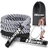 Weighted Jump Rope, 2lb Heavy Duty Jump Rope for Fitness, Weighted Jump Rope for Men and Women, Battle Rope for Fitness Training, Home Workout, Strengthening Legs, Arms and Stabilizing Muscles