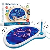 Discovery™ Mess-Free Glow Palette - Light-Up LED Drawing Tablet w/Attached Stylus, No Markers or Pencils Needed, 6 Built-in Songs, Portable Kids Travel Toy, Doodle Art Board Activity Kit, Fun Gift