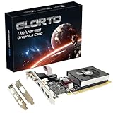 Glorto GeForce GT 730 4G Low Profile Graphics Card, 2X HDMI, DP, VGA, DDR3, PCI Express 2.0 x8, Entry Level GPU for PC, SFF and HTPC, Compatible with Windows 11
