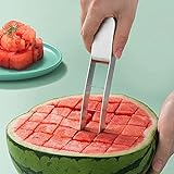 Shoxil Wtermelon Cutter Slicer Cut Watermelon Into Cubes Knife Melon Baller for Kitchen Gadgets Useful Cool Tool
