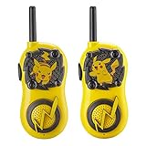 eKids Pokemon Walkie Talkies Pikachu Toys FRS Walkie Talkies for Kids Long Range Static Free Easy to Use For Indoor and Outdoor Games
