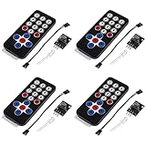 DIANN 4pcs HX1838 VS1838 Infrared IR Wireless Remote Control IFR Sensor Module Kit with Cable