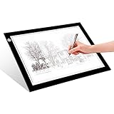 LitEnergy A4 LED Copy Board Light Tracing Box, Ultra-Thin Adjustable USB Power Artcraft LED Trace Light Pad for Tattoo Drawing, Diamond Painting, Streaming, Sketching, Animation, Stenciling