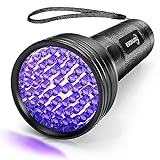 Escolite UV Flashlight Black Light, 51 LED 395 nM Ultraviolet Blacklight Detector for Dog Urine, Pet Stains and Bed Bug