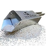 Ice Bully Handheld Spreader for Salt, Fertilizer, Feed, Seed and Sand Multi-Use Scoop Shaker to Easily Spread Snow and Ice Melt on Sidewalks, Walkways, Driveways and Parking Lots