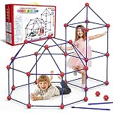 Springflower Fort Building Kit for Kids,STEM Construction Toys, Educational Gift for 4 5 6 7 8 9 10 11 12 Years Old Boys and Girls,Ultimate Creative Set for Indoor & Outdoors Activity,120 Pcs