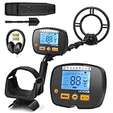 ULHUND Upgraded Metal Detector for Adults-Professional Higher Accuracy 9 Gold Detector with LCD Display, Advanced DSP Chip with 12'' Detection Depth