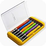 KER Precision Screwdriver Set of 6, Mini Screw Driver Professional Repair Tool Kit for Eyeglass, Glasses, Sunglasses, Electronics, Small Toys, PC, Clock and Watch (yellow)