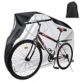Bike Cover Outdoor Storage Waterproof Bicycle Cover Rain Sun UV Snow Dust Wind Proof Bicycle Covers- Foldable Bike Storage Bag with Anti-theft Lock Hole for Mountain Bike and Road Bike Covers