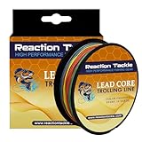Reaction Tackle Lead Core, Metered Trolling Braided Line Multi-Color - 36LB / 100yds