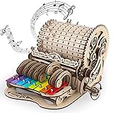 nicknack 3D Wooden Puzzles Model Kits for Adults Piano Mechanical Music Box Model Wooden Xylophone Toy