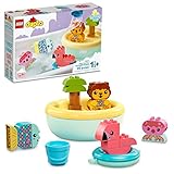 LEGO DUPLO Bath Time Fun: Floating Animal Island 10966 Bath Toy for Babies and Toddlers 1.5 Plus Years Old, Baby Bathtub Water Toys, Easy to Clean