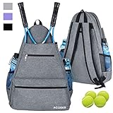 ACOSEN Tennis Bag Tennis Backpack - Large Tennis Bags for Women and Men to Hold Tennis Racket,Pickleball Paddles, Badminton Racquet, Squash Racquet,Balls and Other Accessories