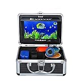 Eyoyo Underwater Fishing Video Camera Fish Finder w/ 7 inch Color LCD Monitor and 1000TVL Waterproof Camera 12ps White Lights 15m Cable