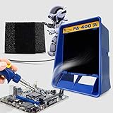 Antidious Fume Extractor Anti-ESD Solder Smoke Absorber Portable Filter for Soldering DIY Fan Extraction Equipment with Spare Activated Carbon for Brazing Welding Soldering, Fume Prevention Remover