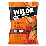 Wilde Protein Chips, Buffalo Chicken (1.34 Ounce Bags, Pack of 8 Bags)