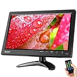 Eyoyo 10 Inch Monitor 1024x600 Small Display HD TFT LCD Display Screen Support AV VGA BNC HDMI Video Input for CCTV DVD PC DVR with Speakers and Remote Control