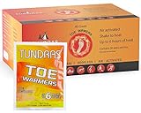 Hot Toe Foot Heat Warmers - 40 Count, Adhesive Long Lasting Air Activated Disposable Natural Heating Pads for Shoes, Boots – Odorless & Comfortable for Outdoor Work, Sports Activities