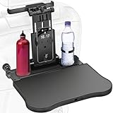 TUEOU Car Seat Tray Table - Foldable Car Kids Passenger Roadtrip Eating Food Backseat Travel Trays Dinning Working Laptop Desk with Non-Slip Pad/Phone/Tablet Holder