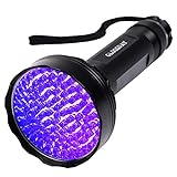 GLOSSDAY UV Flashlight Black Light, 100 LED Black Light Flashlight for Dog/Cat Pet Detector, Scorpions Finder