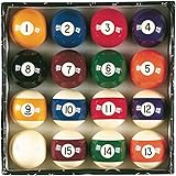 Viper Billiard Master 2-1/4' Regulation Size Billiard/Pool Balls, Complete 16 Ball Set