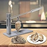 Piasgde Upgrade Stainless Steel Oyster Shucker Tool Set, Oyster Clam Opener Machine, Hotel Buffets and Homes and Gift, Stainless Steel Oyster Shucker