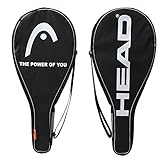 HEAD Tennis Racquet Cover Bag - Lightweight Padded Racket Carrying Bag w/ Adjustable Shoulder Strap,Black / White