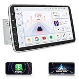 8 Core 4+32GB Double 2 Din in Dash Android 12 Car Stereo Radio with Wireless Apple Carplay Android Auto,10.1' Detachable Rotatable Tiltable QLED Screen GPS Bluetooth DSP Audio Video Receiver