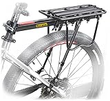 West Biking 110Lb Capacity Almost Universal Adjustable Bike Cargo Rack Cycling Equipment Stand Footstock Bicycle Luggage Carrier Racks with Reflective Logo