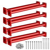 TAYUQEE Steel Monkey Bars for Kids - 18in Heavy Duty Metal Monkey Bars Ladder Rungs Kit, 8 PCS Playset Monkey Bar Rods with Mounting Plates for Indoor Outdoor Backyard Playground, Hold 250 Lbs