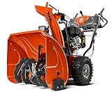 Husqvarna ST224 Snow Blower, 212-cc 5.9-HP, 24-Inch Snow Thrower, Friction Disc Transmission, Two Stage with Push Button Electric Start and Power Steering, Orange