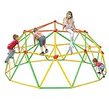NAQIER Climbing Dome Upgraded 10FT Dome Climber for Kid 3-10 Jungle Gym Monkey Bar for Backyard Geometric Climbing Dome Support 800LBS Kids Outdoor Play Equipment Toddler Outside Climbing Toy