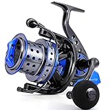 Sougayilang Spinning Reels 10000 Series Surf Fishing Reels, Ultra Smooth Powerful with CNC Aluminum Spool, Inshore & Offshore Saltwater Fishing