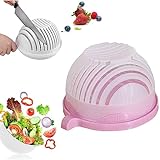 Zagahul Salad Chopper Bowl and Cutter,Multifunctional Fruit and Vegetable Chopper,Snap Salad Cutter, Salad Maker,Salad Slicer and Chopper Vegetable Cutter,fruits & vegetables cutter bowl