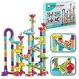Fun Toys X 113 Pcs Marble Run Compact Set, Construction Building Blocks Toys, STEM Learning Toy, Educational Building Block Toy for 4 5 6 Year Old Boys Girls Kids(A-021