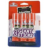 Elmer's Disappearing Purple School Glue Sticks, Washable, 22 Grams, 3 Count