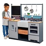 KidKraft Wooden Farm to Table Play Kitchen with EZ Kraft Assembly™, Lights & Sounds, Ice Maker and 17 Accessories