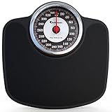 Adamson A27 Scales for Body Weight - Up to 350 lb, Anti-Skid Rubber Surface, Extra Large Numbers - High Precision Bathroom Scale Analog - Durable with 20-Year Warranty - New 2022