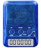 dretec Learning Timer, for Studying, Large Button, Count Function Until The Target Date, Translucent Blue, Officially Tested in Japan(1 Starter AAA Battery Included)