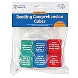 Learning Resources Reading Comprehension Cubes - Set of 6, Kids Ages 6+ Teacher and Classroom Supplies, Reading Aids for Kids