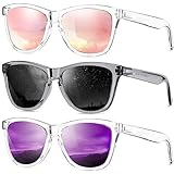 ELITERA Sunglasses Men/Women Polarized Sunglasses for Mens Womens Retro Mirror Lens for Driving Fishing UV400 Protection