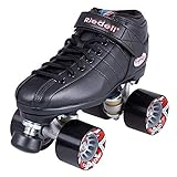 Riedell Skates - R3 - Quad Roller Skate for Indoor/Outdoor | Black | Size 5
