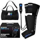 REATHLETE Leg Massager | Rechargeable & Portable Sequential Compression Device with Digital Controller & Bag | New Sleeve Design Machine for Legs | Thigh, Calf & Feet Massager