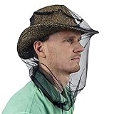 Mosquito Head Net for Insect, Fly & Bug Protection - Quality Mesh Netting for Travel, Camping, Gardening, Safari & Fishing - Fits All Type of Hats for Men & Women