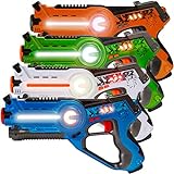 Best Choice Products Set of 4 Infrared Laser Tag Set for Kids & Adults w/ Multiplayer Mode