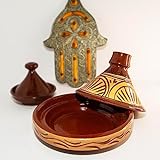 Numidia Hand Made and Hand Painted Tagine Pot | Moroccan Ceramic Pots For Cooking and Stew Casserole Slow Cooker (Medium, Royal Desert Mystic)
